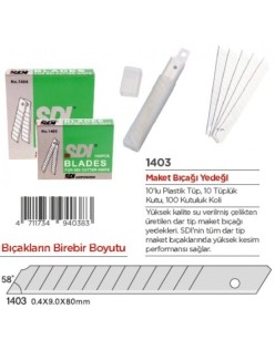 SDI1403 DAR MAKET BIÇAK YEDEĞİ 100 LÜ